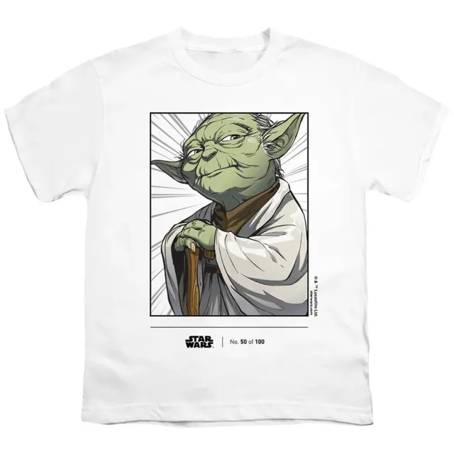 Cotton Soul Star Wars Disney 100 Yoda Kinder-T-Shirt Weiß 7–8 Jahre