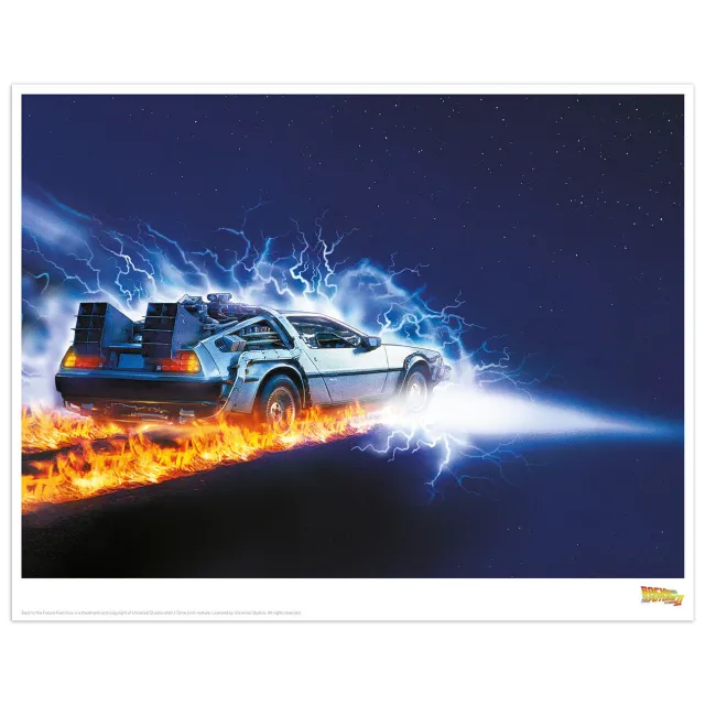 Fanattik Back to the Future Limited Edition Kunstdruck 14x11" limitiert