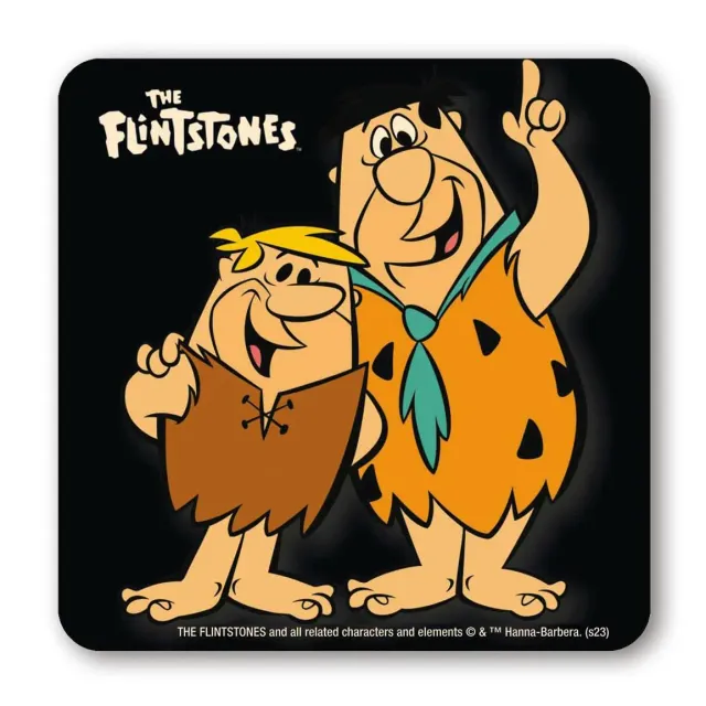 LOGOSHIRT Flintstones Fred Feuerstein & Barney Untersetzer Kork