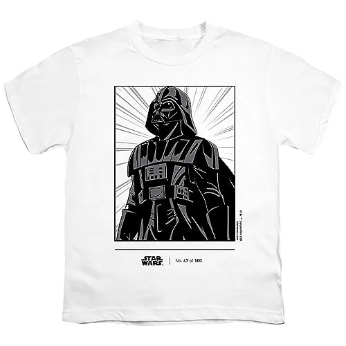 Cotton Soul Star Wars Disney 100 Darth Vader Kinder-T-Shirt Weiß 3–4 Jahre