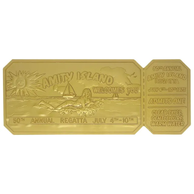 Fanattik Jaws 50th Anniversary Regatta Ticket Gold