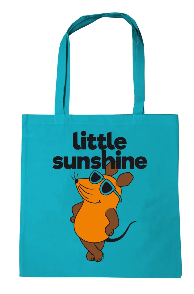 LOGOSHIRT Die Sendung mit der Maus Baumwolltasche türkis