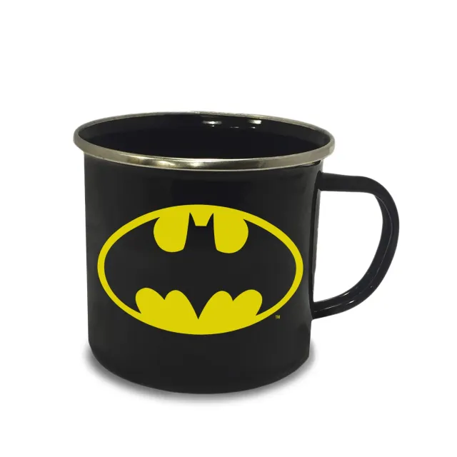 LOGOSHIRT DC Comics Batman Logo Emaillebecher 400ml