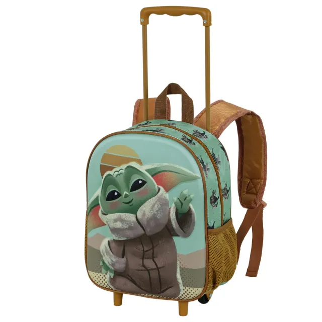 Star Wars Say Hi Kinderrucksack mit Rädern Grün Einheitsgröße