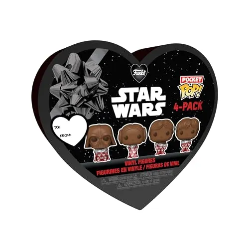 Funko Pocket Pop! Star Wars Valentines Box 4 Pack Darth Vader Schlüsselanhänger