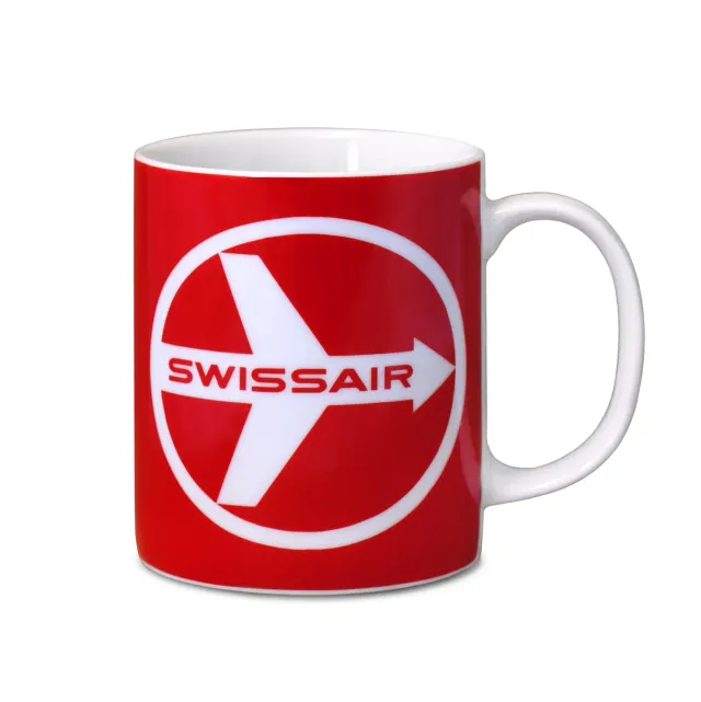 LOGOSHIRT Swissair Fly There Tasse 300 ml Porzellan