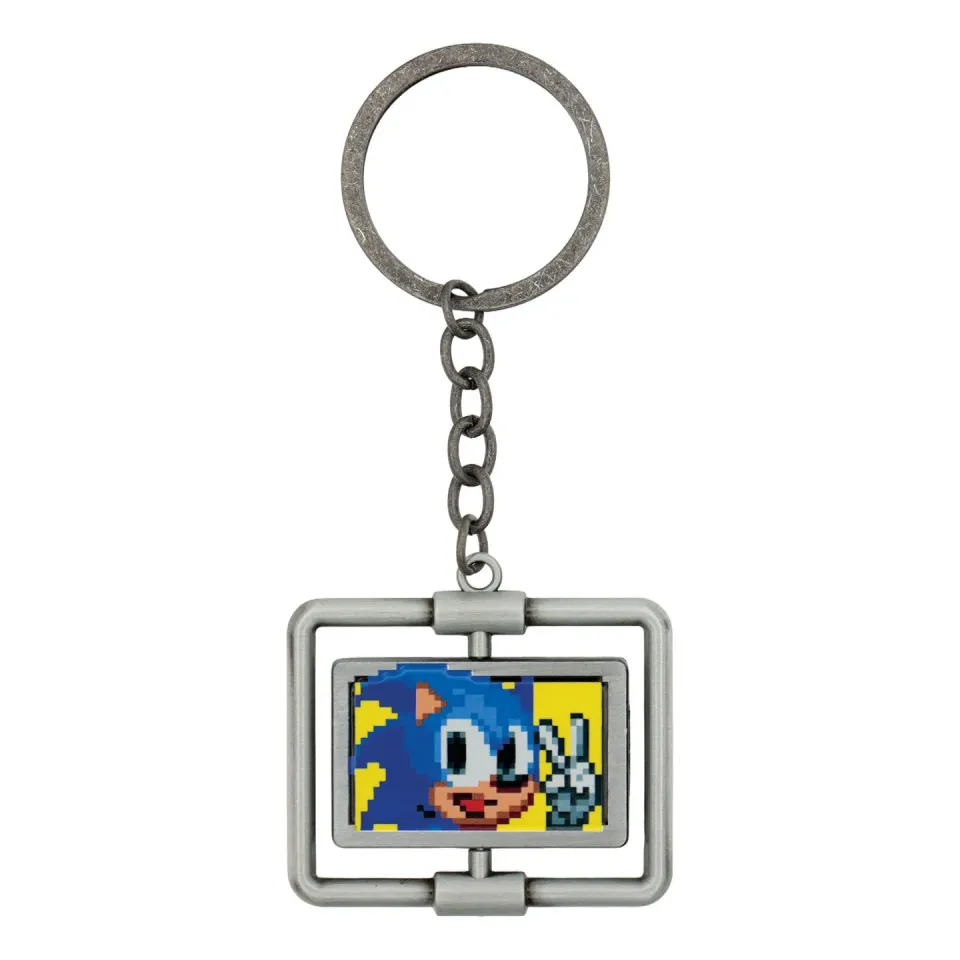 Fanattik Sonic the Hedgehog drehbarer Schlüsselanhänger 40 x 50 mm