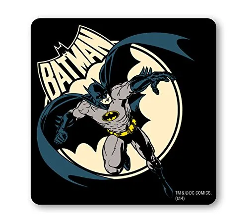 LOGOSHIRT Batman Full Moon Untersetzer Bierdeckel Schwarz