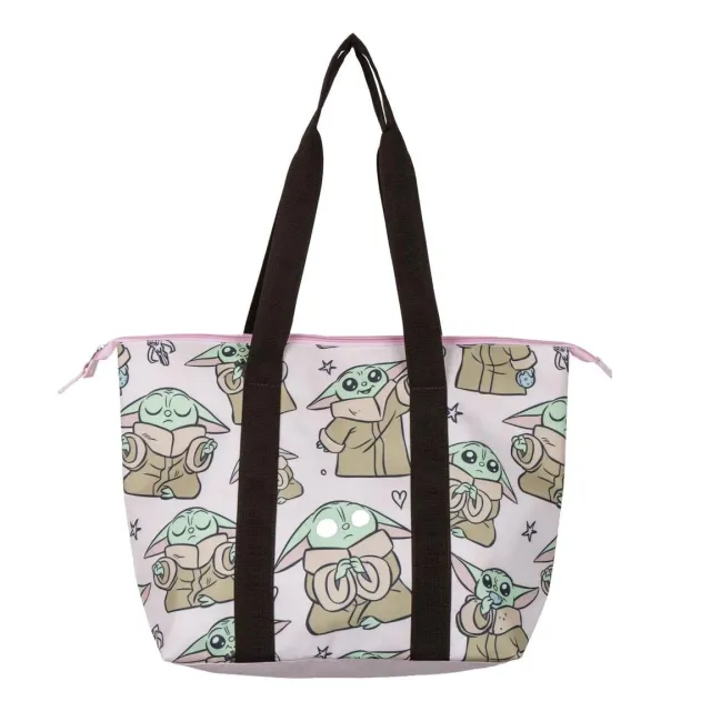 Cerdá Mandalorian Strandtasche rosa-schwarz 47 x 33 x 15 cm