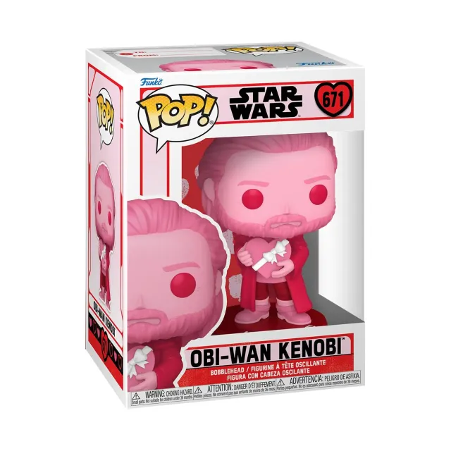 Star Wars Valentines Obi-Wan Kenobi Funko POP! Figur 9,5 cm