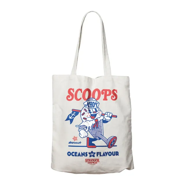 Fanattik Stranger Things Scoops Ahoy Tragetasche Baumwolle 40 x 40 cm