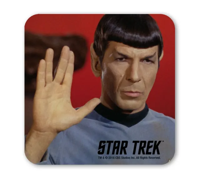 Logoshirt Star Trek Spock Untersetzer Live Long and Prosper