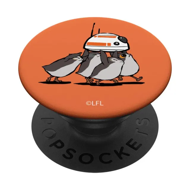 Star Wars Porgs Steal BB-8 PopGrip Handyhalter orange
