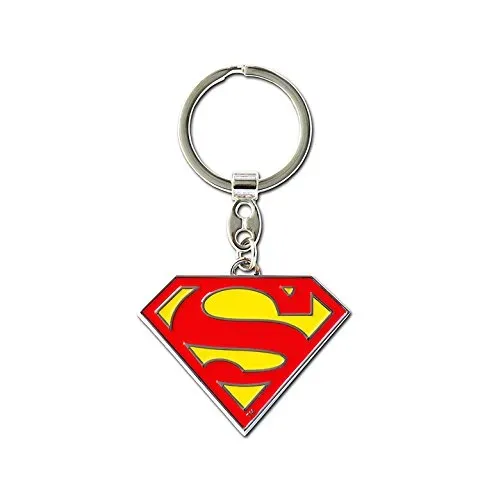 LOGOSHIRT Superman Schlüsselanhänger Metall rot/gelb