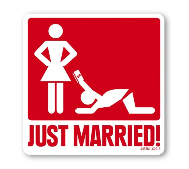 LOGOSHIRT Just Married Untersetzer Kork 10x10cm
