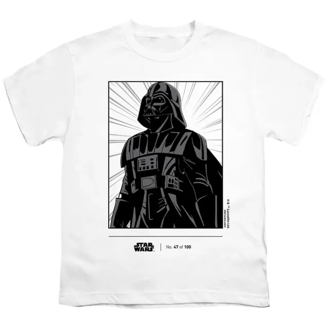 Cotton Soul Star Wars Disney 100 Darth Vader Kinder-T-Shirt Weiß 3–4 Jahre