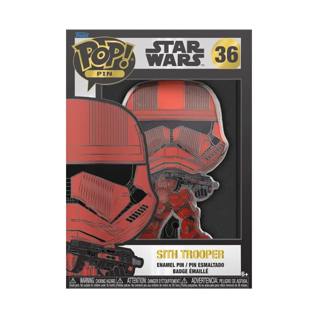 Funko Star Wars Sith Trooper Emaille Pin 10 cm transluzent