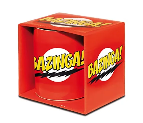 LOGOSHIRT Big Bang Theory Bazinga Tasse 300 ml Porzellan