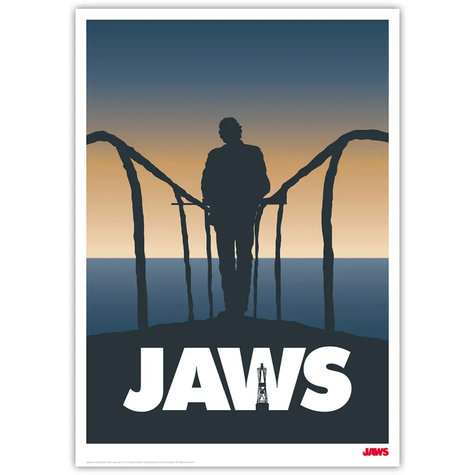 Fanattik Jaws Limited Edition Art Print A3 nummeriert