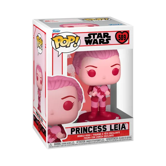 Star Wars Valentines Leia Organa Funko Pop Figur 9,5 cm