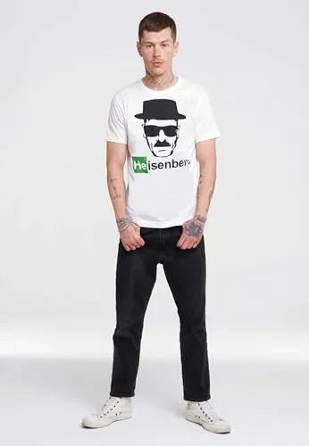 LOGOSHIRT Breaking Bad Heisenberg T-Shirt weiß Baumwolle