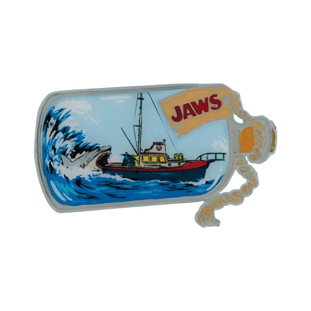 Fanattik Jaws 50th Anniversary Orca Pin Badge Schiff in Flasche