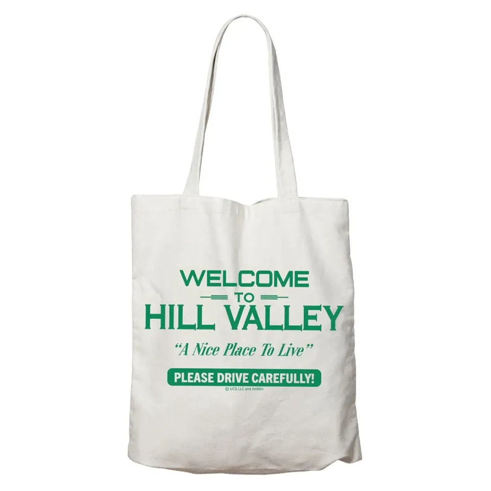 Fanattik Back to the Future Hill Valley Tasche 40x40 Baumwolle