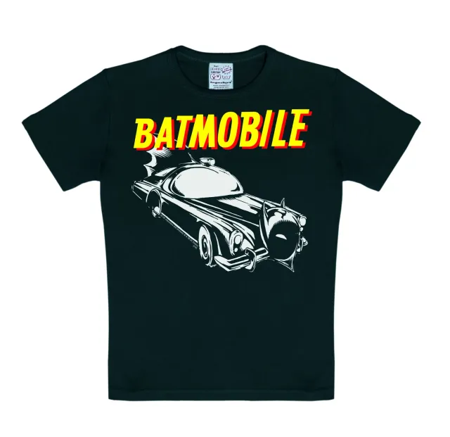 LOGOSHIRT Batman Batmobile T-Shirt Kinder schwarz 170/176