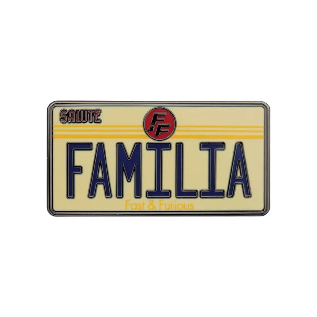 Fanattik Fast & Furious Familia Pin Kennzeichen Antik