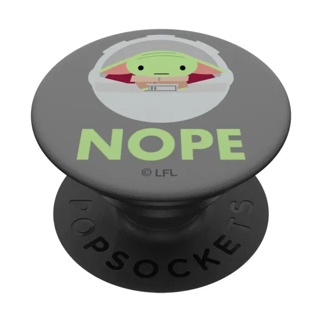 Star Wars The Mandalorian Grogu Nope Cute Funny Mood Meme Handyhalter