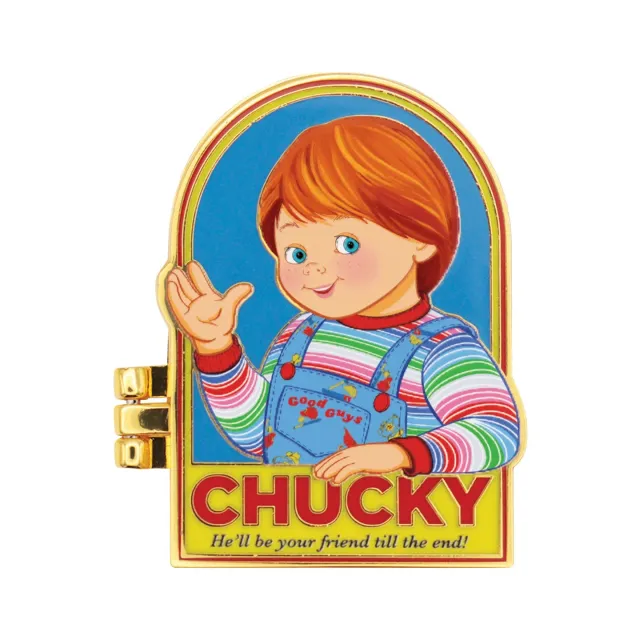 Fanattik Chucky Pin-Anstecker Klappfunktion 45x33,4mm limitiert