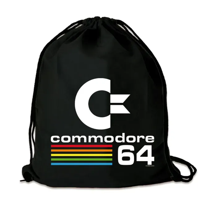 LOGOSHIRT Commodore 64 C64 Logo Turnbeutel Baumwolle 12 l
