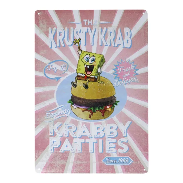 Fanattik SpongeBob Krusty Krab Blechschild 20x30cm