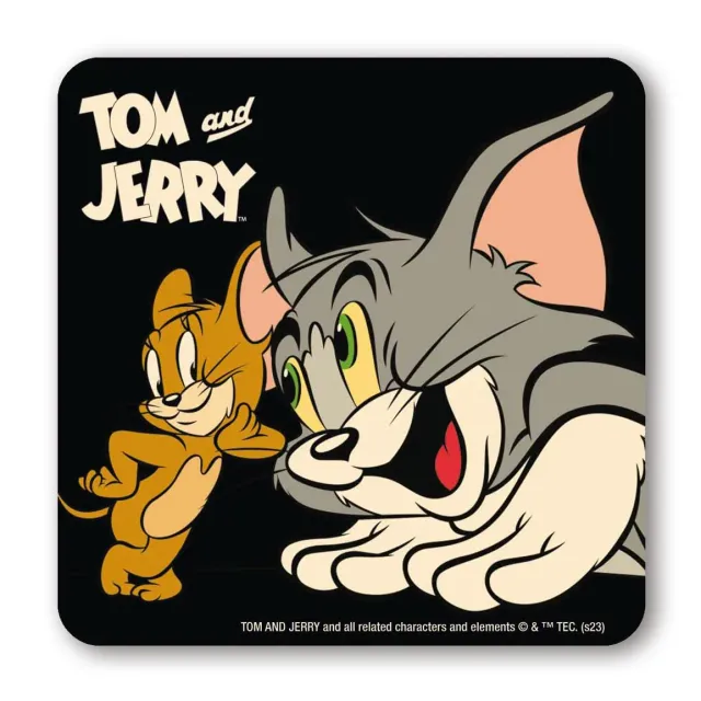 LOGOSHIRT Tom und Jerry Happy Together Untersetzer Kork 10cm