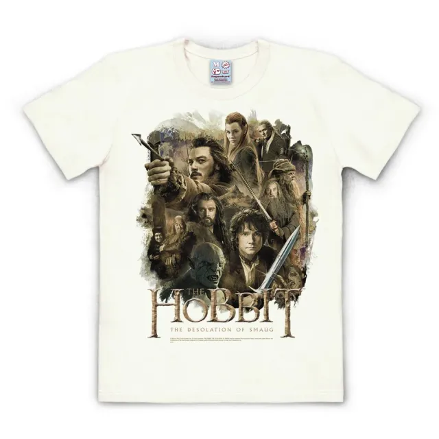 Logoshirt Hobbit Smaug Poster T-Shirt Single Jersey