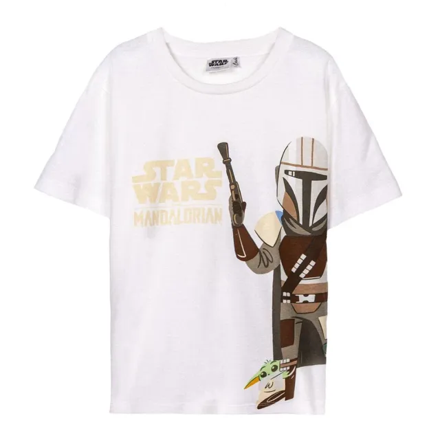 Star Wars The Mandalorian Kinder T-Shirt Grau